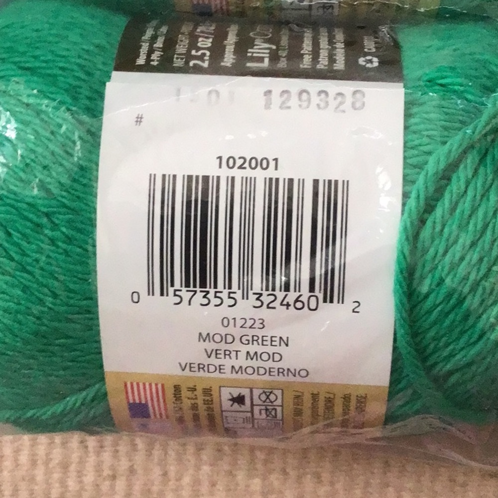 Lily Sugar n Cream 100% Cotton Yarn (Lot of 6 Skeins) - Picture 8 of 10